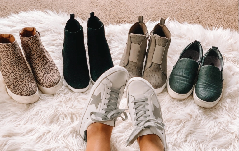 womenʼs high top casual sneakers