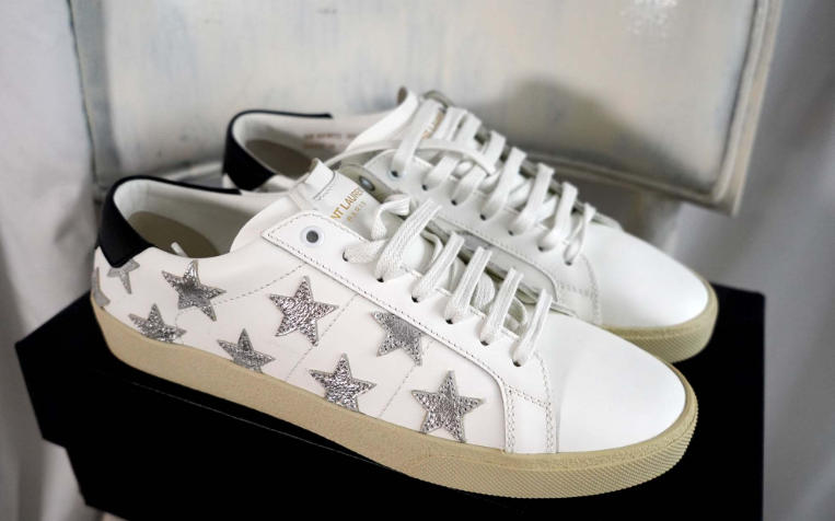 ysl white sneakers