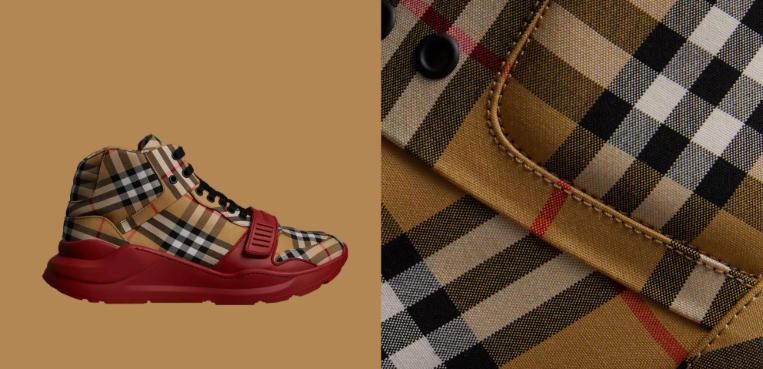 burberry high top sneakers