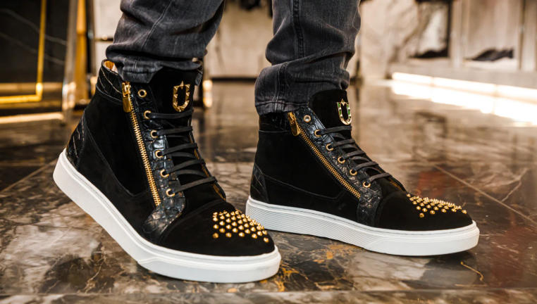 luxury high top sneakers