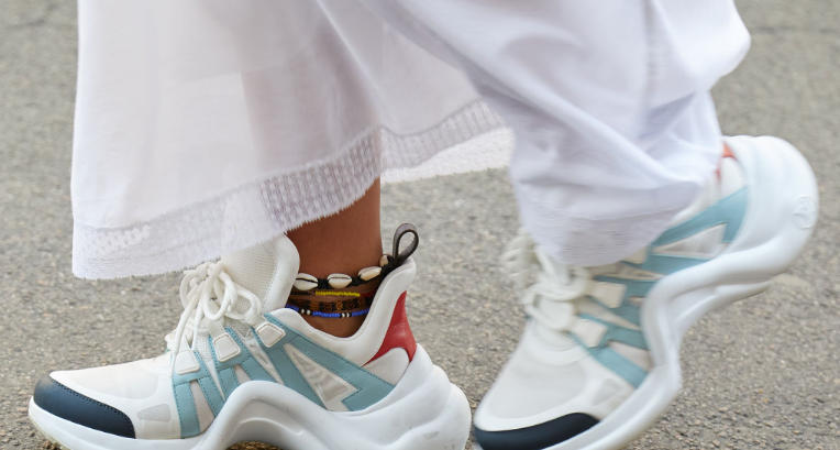 designer white sneakers womenʼs sale