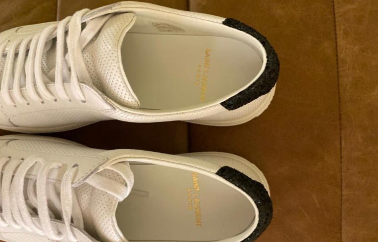 ysl white shoes