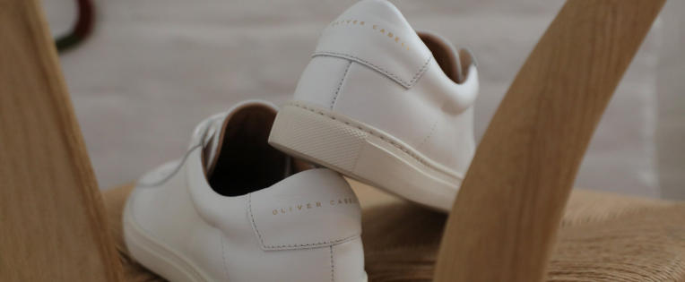 designer leather trainers