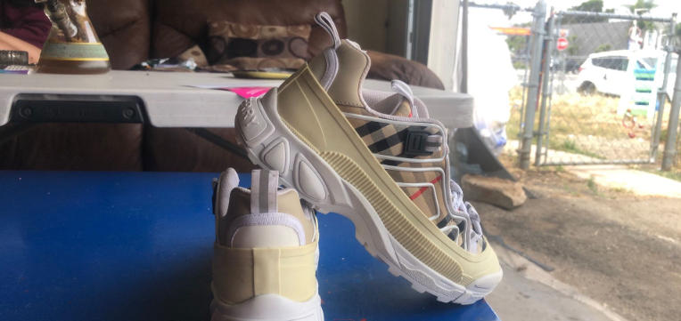 female burberry sneakers