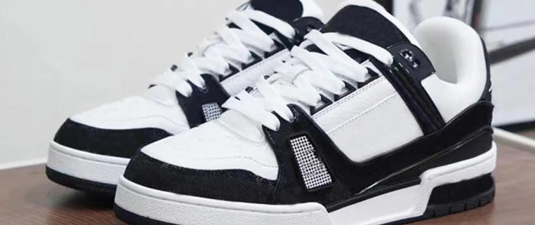 black and white luxury sneakers