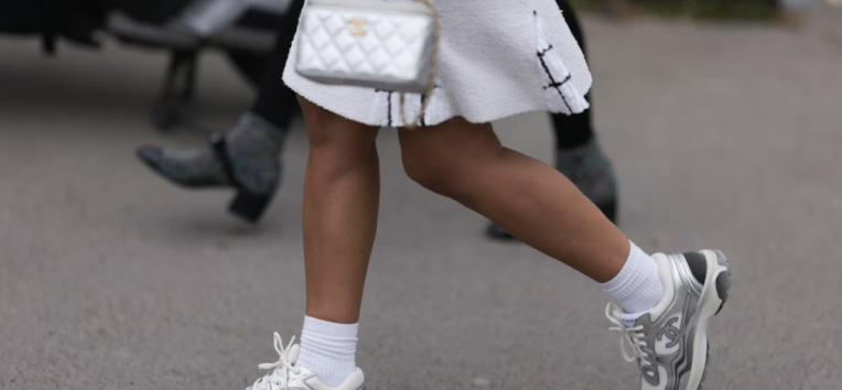 womenʼs designer white trainers