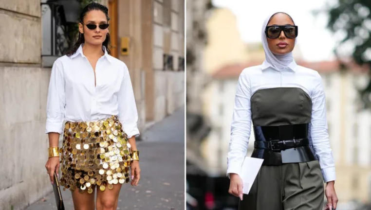 White Shirt Contrast Styling Ideas