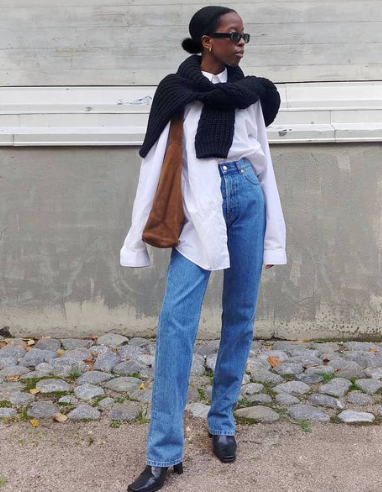 White Shirt with Knitwear Looks