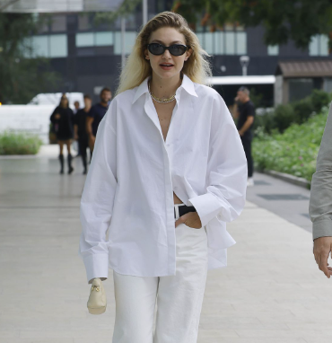 White Shirt Button Styling Ideas