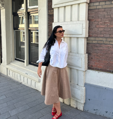 White Shirt with Skirts Styling