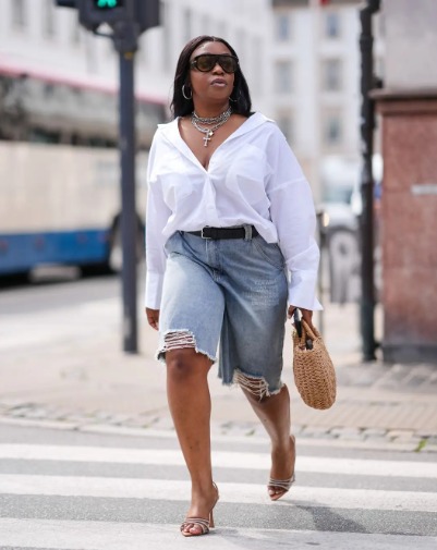 How to Style an Oversized White Shirt