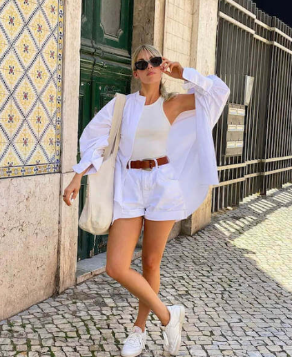 Relaxed White Shirt Outfit Ideas