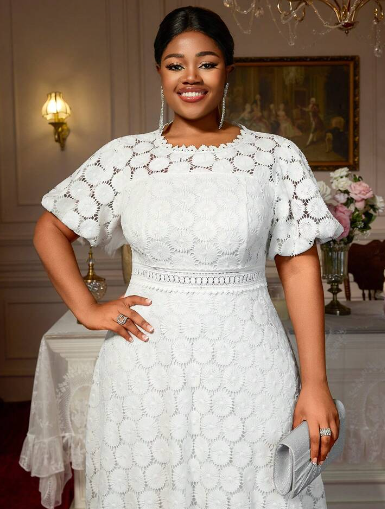 White Dress for Curvy Women
