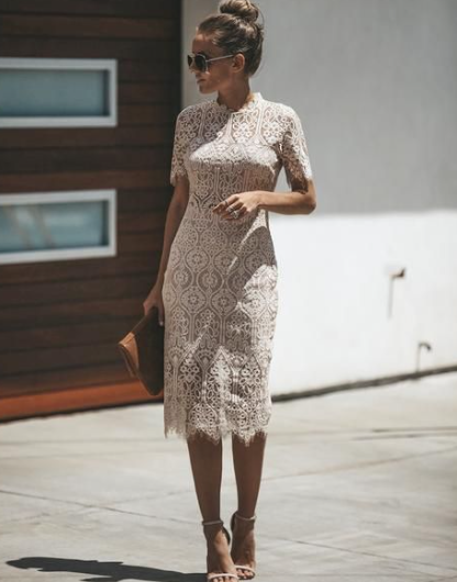 White Midi Dress Outfit Inspiration