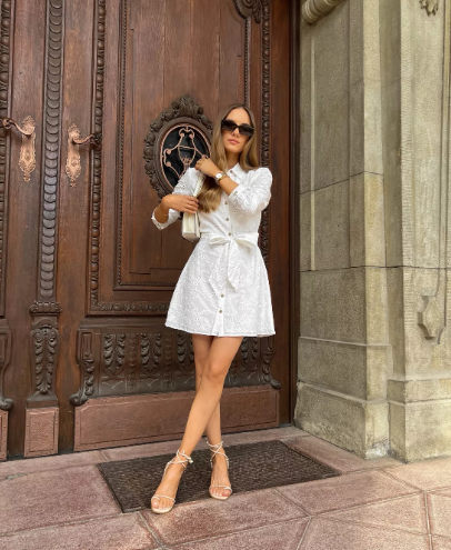 White Mini Dress Outfit Ideas